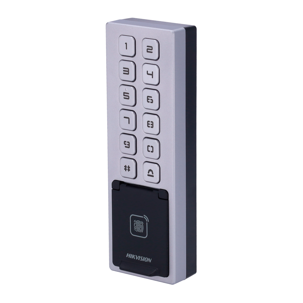 Hikvision DS-K1T805MBFWX - Terminal acceso Huella/Tarjeta/PIN IP65