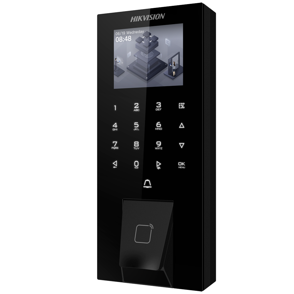 Hikvision DS-K1T807EBFWX-E1 - Terminal acceso Huella/Tarjeta/PIN IP65