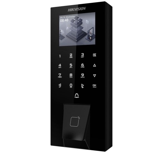 [DS-K1T807MBFWX-E1] Hikvision DS-K1T807MBFWX-E1 - Terminal acceso Huella/Tarjeta/PIN IP65