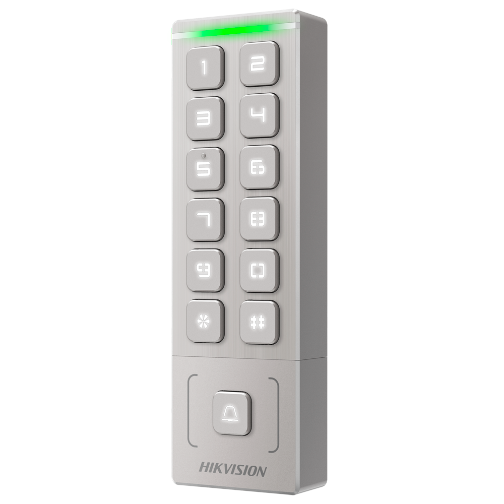 Hikvision DS-K1T809MWX - Terminal acceso Tarjeta/PIN IP65