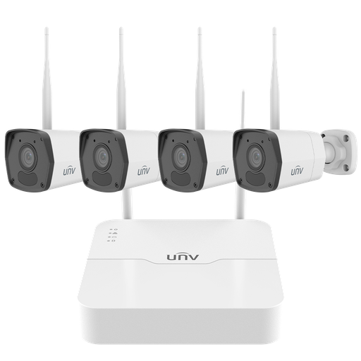 [UV-KIT/NVR301-08S4-LW/4*IPC2122LB-AF28WK-WF] UV-KIT/NVR301-08S4-LW/4*IPC2122LB-AF28WK-WF - Kit de Videovigilancia - Conexión ethernet y...