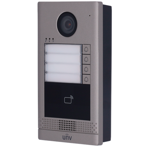 [UV-OEU-202S-HMK4] UV-OEU-202S-HMK4 - Videoportero IP 4 apartamentos - Cámara 2 Mpx | Audio bidireccional -...