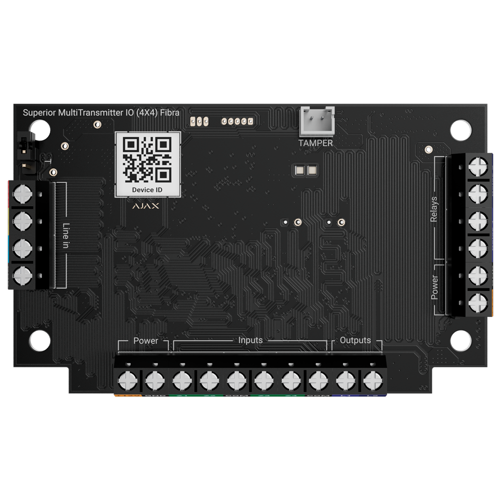 FIBRA-MULTITRANSMITTER-IO4X4 - Módulo de 4 entradas/4 salidas - Protocolo Fibra - Certificado...