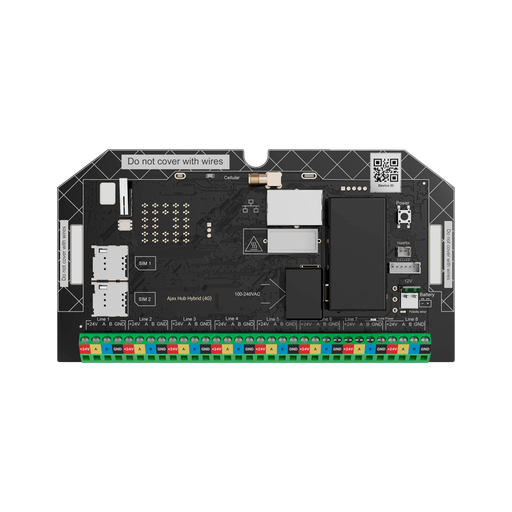 [FIBRA-HUBHYBRID-4G-NOCASE] FIBRA-HUBHYBRID-4G-NOCASE - Central de alarma profesional híbrida Grado 3  - Inalámbrico...