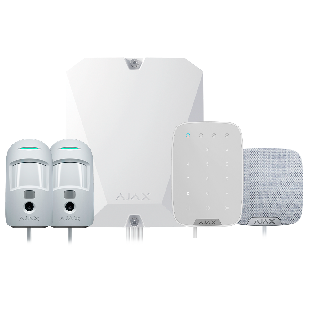 FIBRA-KIT3-PRO-4G-W - Kit de alarma profesional - Certificado Grado 2 - Comunicación Ethernet...