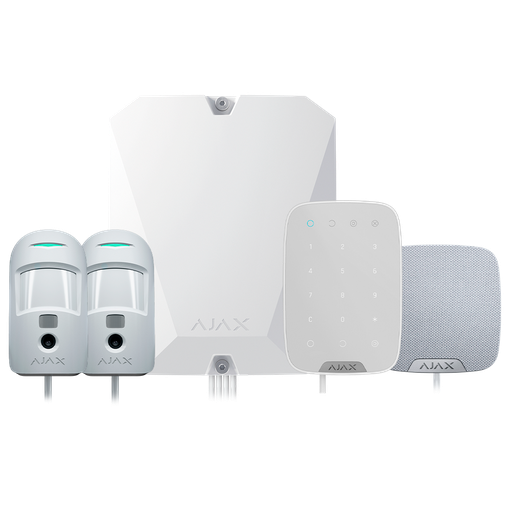 [FIBRA-KIT3-PRO-4G-W] FIBRA-KIT3-PRO-4G-W - Kit de alarma profesional - Certificado Grado 2 - Comunicación Ethernet...