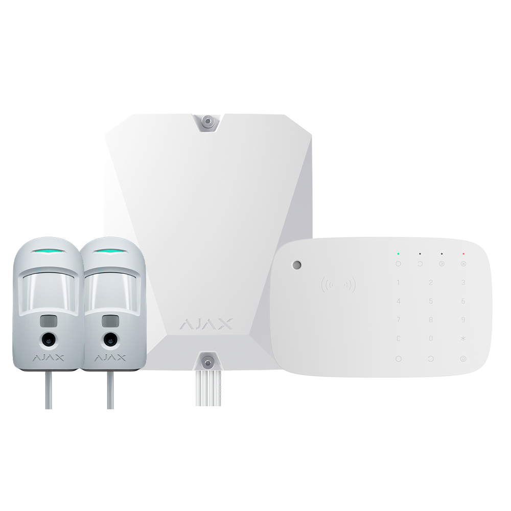 FIBRA-KIT5-PRO-2G-W - Kit de alarma profesional - Certificado Grado 2 - Comunicación Ethernet...