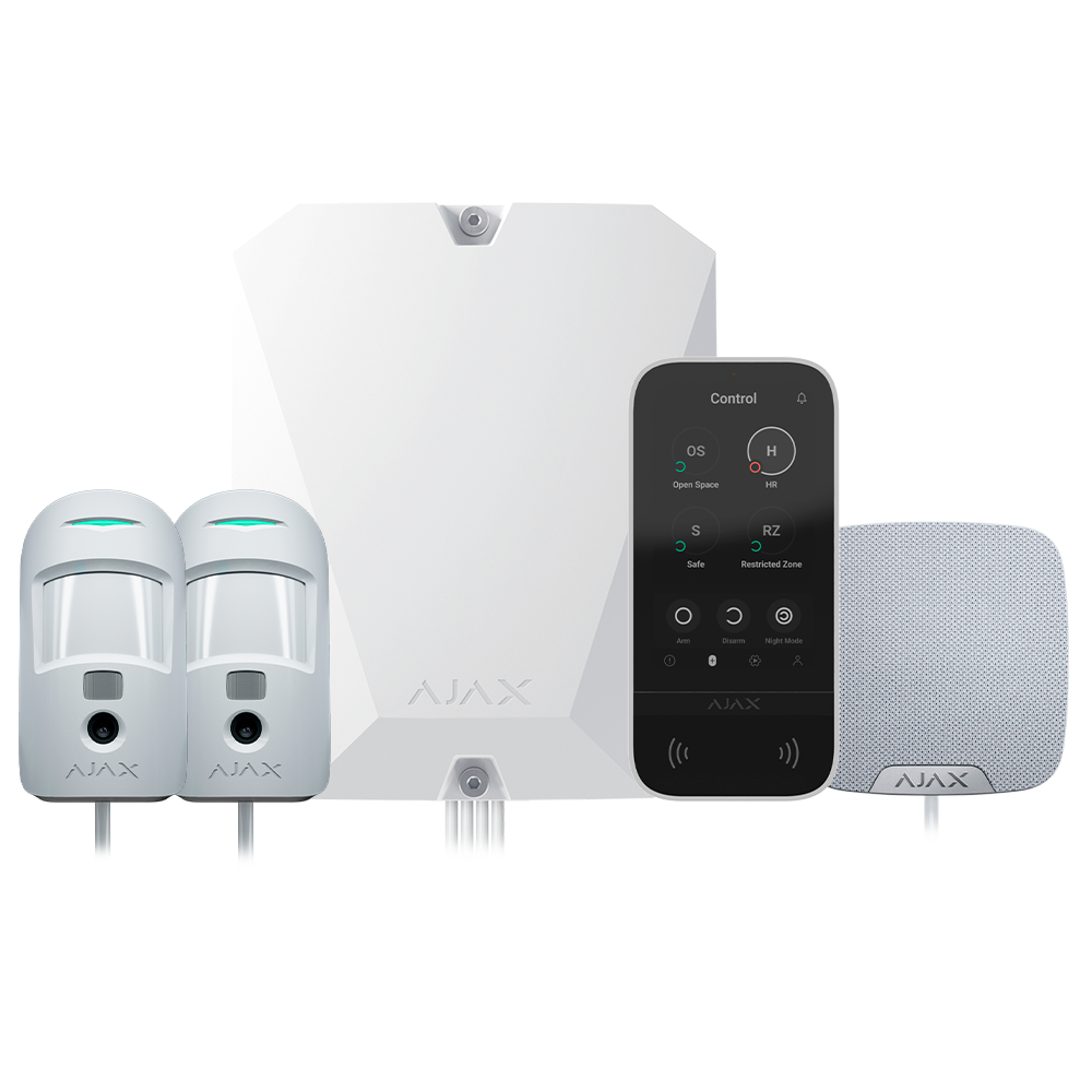 FIBRA-KIT6-PRO-4G-W - Kit de alarma profesional - Certificado Grado 2 - Comunicación Ethernet...