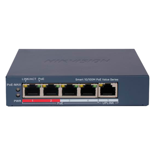 [DS-3E1105P-EIV2] Hikvision DS-3E1105P-EIV2 - Switch 4p PoE gestionable
