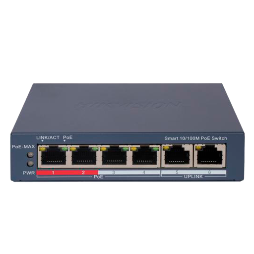 [DS-3E1106P-EI] Hikvision DS-3E1106P-EI - Switch 4p PoE gestionable