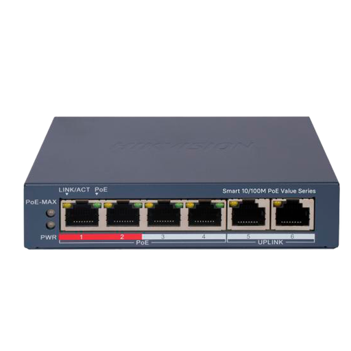 [DS-3E1106P-EI/M] Hikvision DS-3E1106P-EI/M - Switch 4p PoE gestionable
