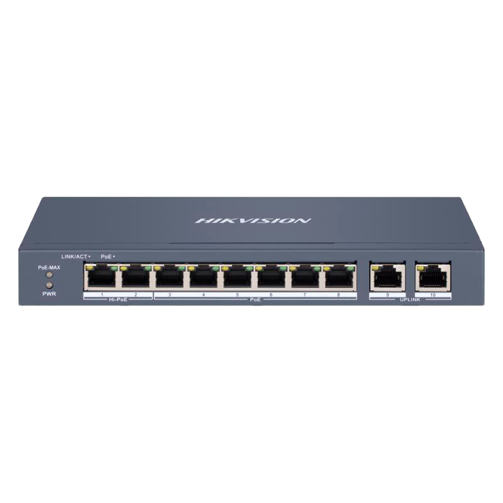 Hikvision DS-3E1310HP-EI - Switch 8p PoE gestionable