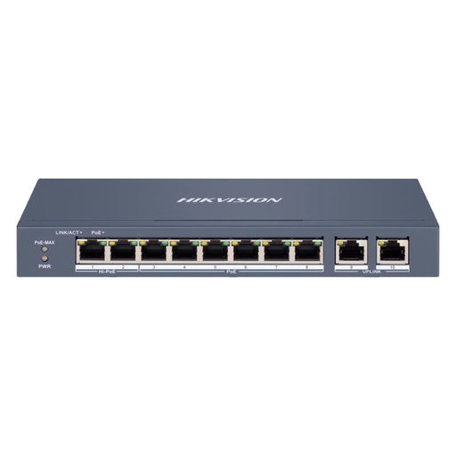 [DS-3E1310HP-EI] Hikvision DS-3E1310HP-EI - Switch 8p PoE gestionable