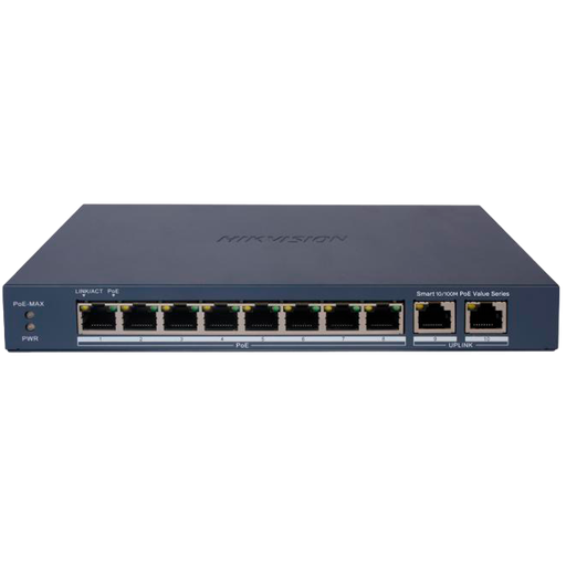 [DS-3E1310P-EI/M] Hikvision DS-3E1310P-EI/M - Switch 8p PoE gestionable