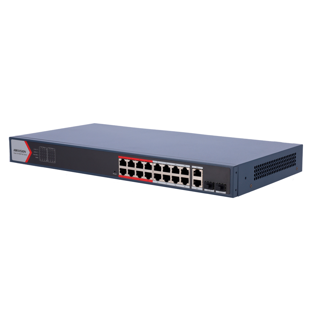 Hikvision DS-3E1318P-EI(B) - Switch 16p