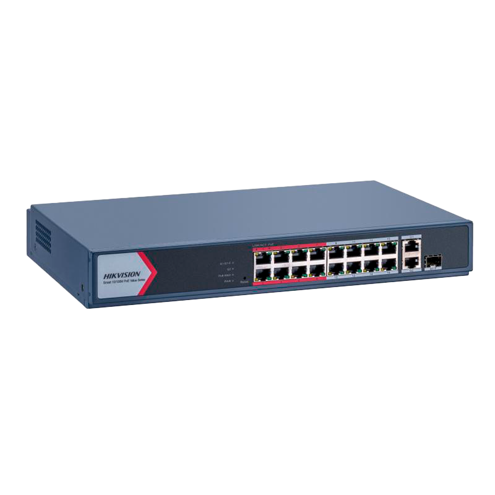 Hikvision DS-3E1318P-EI/M - Switch 16p