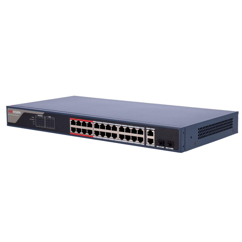 Hikvision DS-3E1326P-EI(B) - Switch 24p