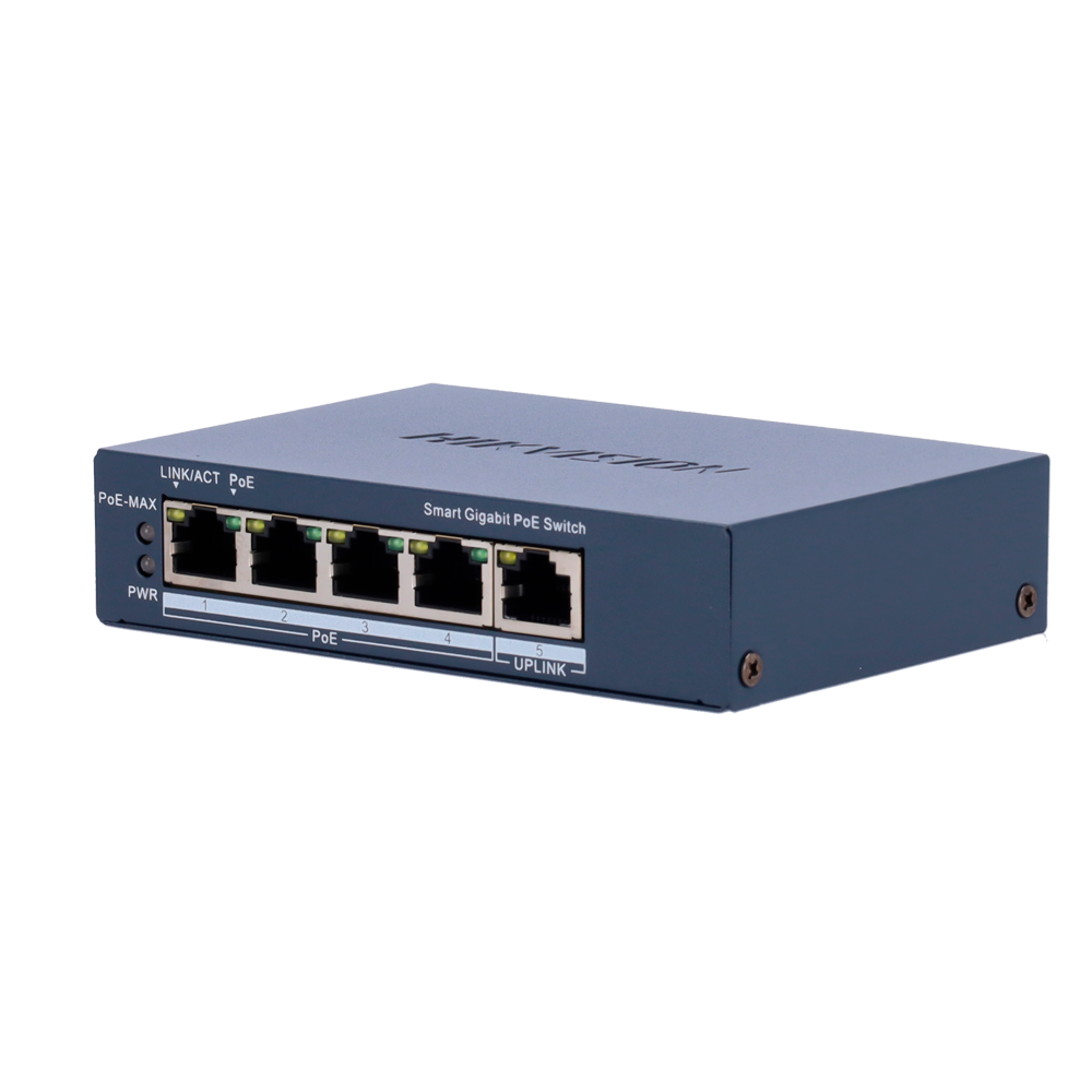 Hikvision DS-3E1505P-EI - Switch 4p PoE gestionable