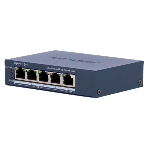 [DS-3E1505P-EI/M] Hikvision DS-3E1505P-EI/M - Switch 4p PoE gestionable