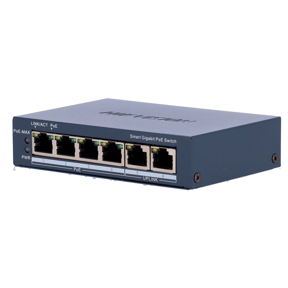 Hikvision DS-3E1506P-EI - Switch 4p PoE gestionable