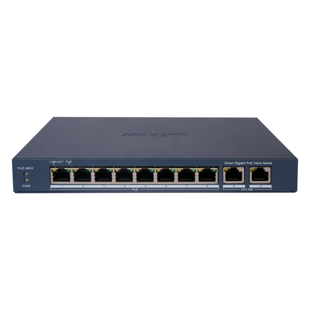 Hikvision DS-3E1510P-EI/M - Switch 8p PoE gestionable