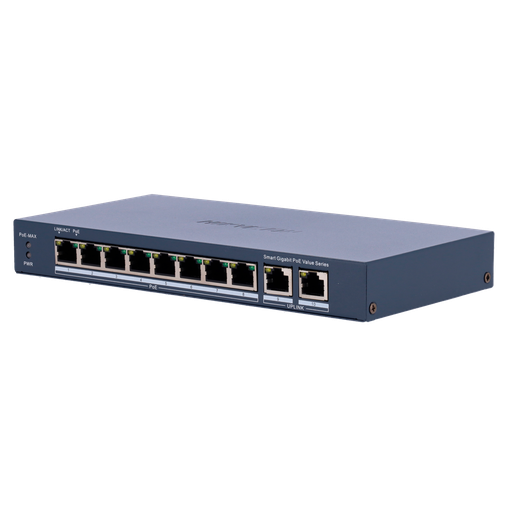 [DS-3E1510P-EI/M(B)] Hikvision DS-3E1510P-EI/M(B) - Switch 8p PoE gestionable