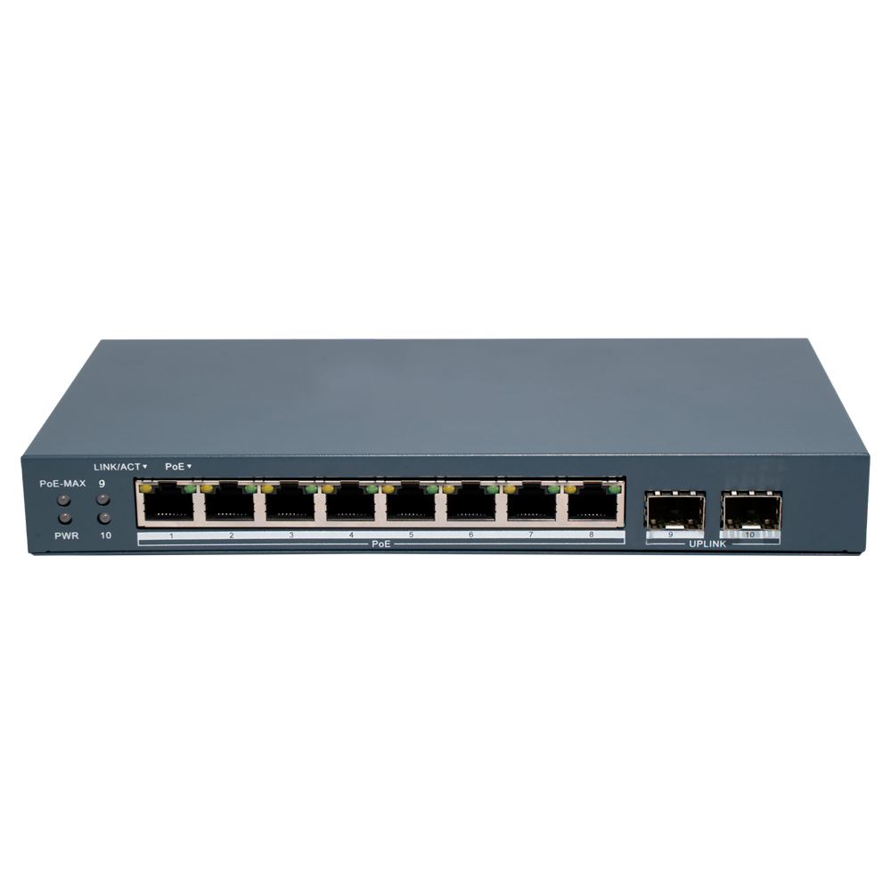 Hikvision DS-3E1510P-EI/M-8P2F - Switch 8p PoE gestionable