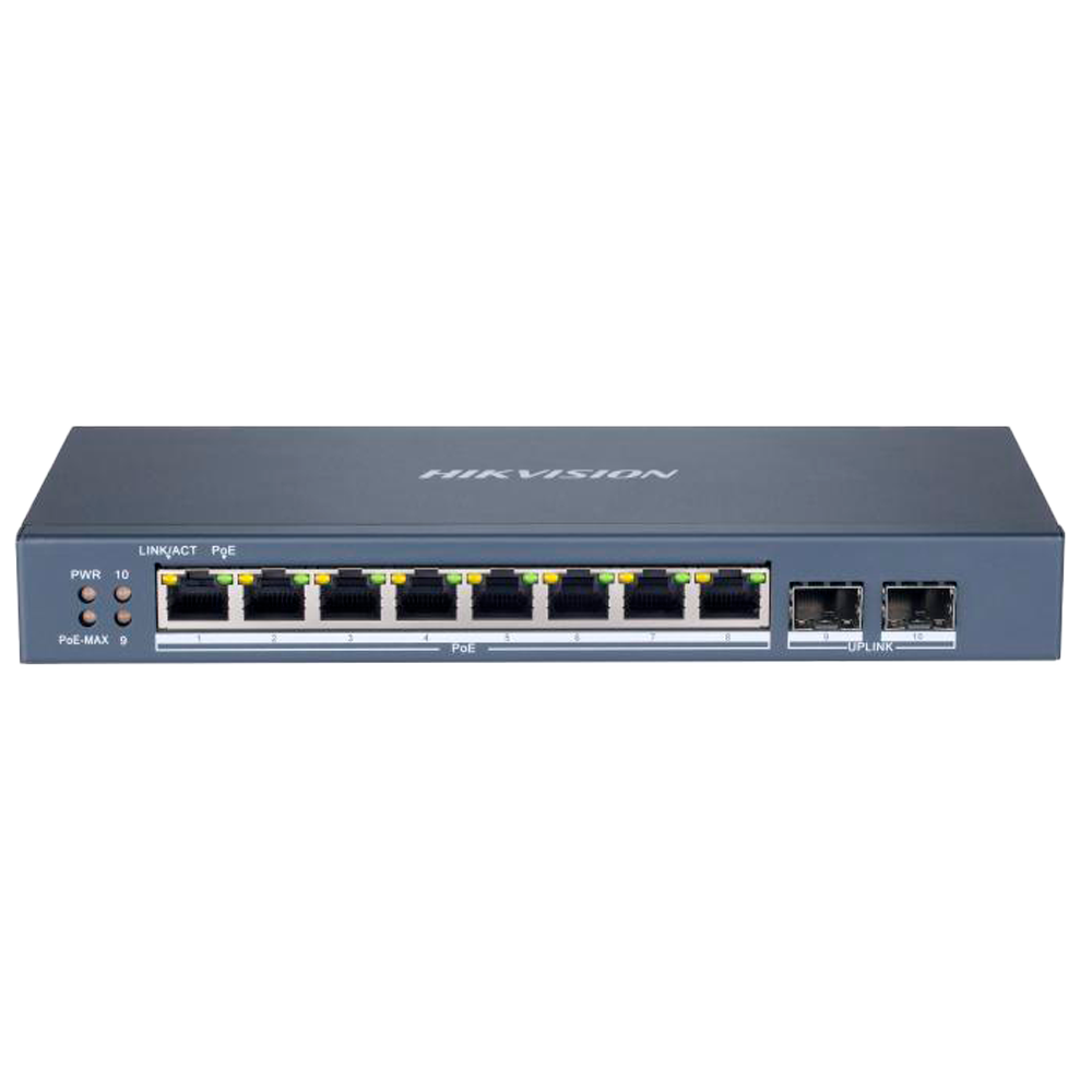 Hikvision DS-3E1510P-SI - Switch 8p PoE