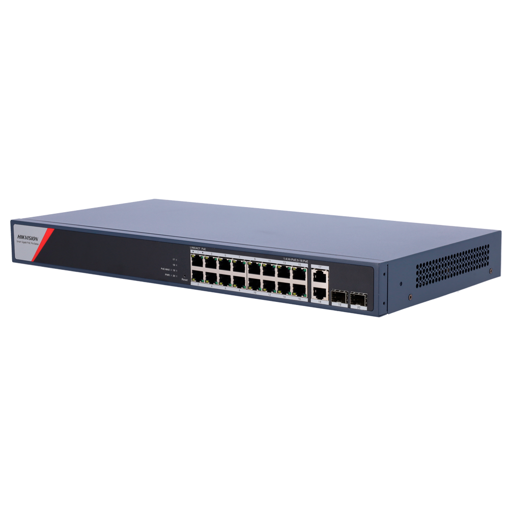 Hikvision DS-3E1520HP-SI-16P2T2F - Switch 16p