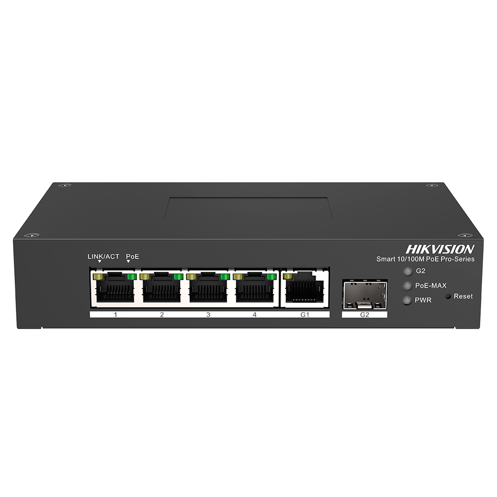 Hikvision DS-3T1306P-SI/HS - Switch 4p PoE