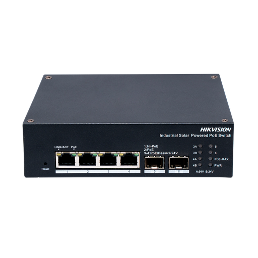 [DS-3T1506HP-EI-UPS] Hikvision DS-3T1506HP-EI-UPS - Switch 4p PoE