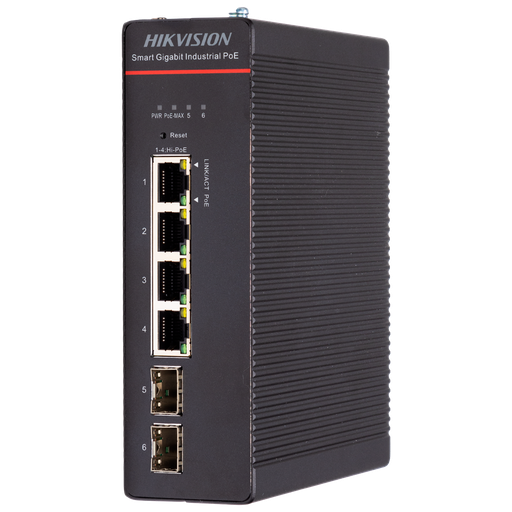 [DS-3T1506HP-SI-4P2F] Hikvision DS-3T1506HP-SI-4P2F - Switch 4p PoE