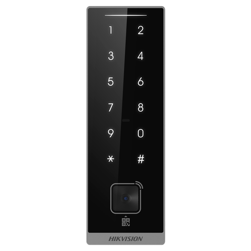 [DS-K1105EMKB-QR] DS-K1105EMKB-QR - Lector de acceso para marcos - Acceso por tarjeta EM/MF, QR y PIN -...