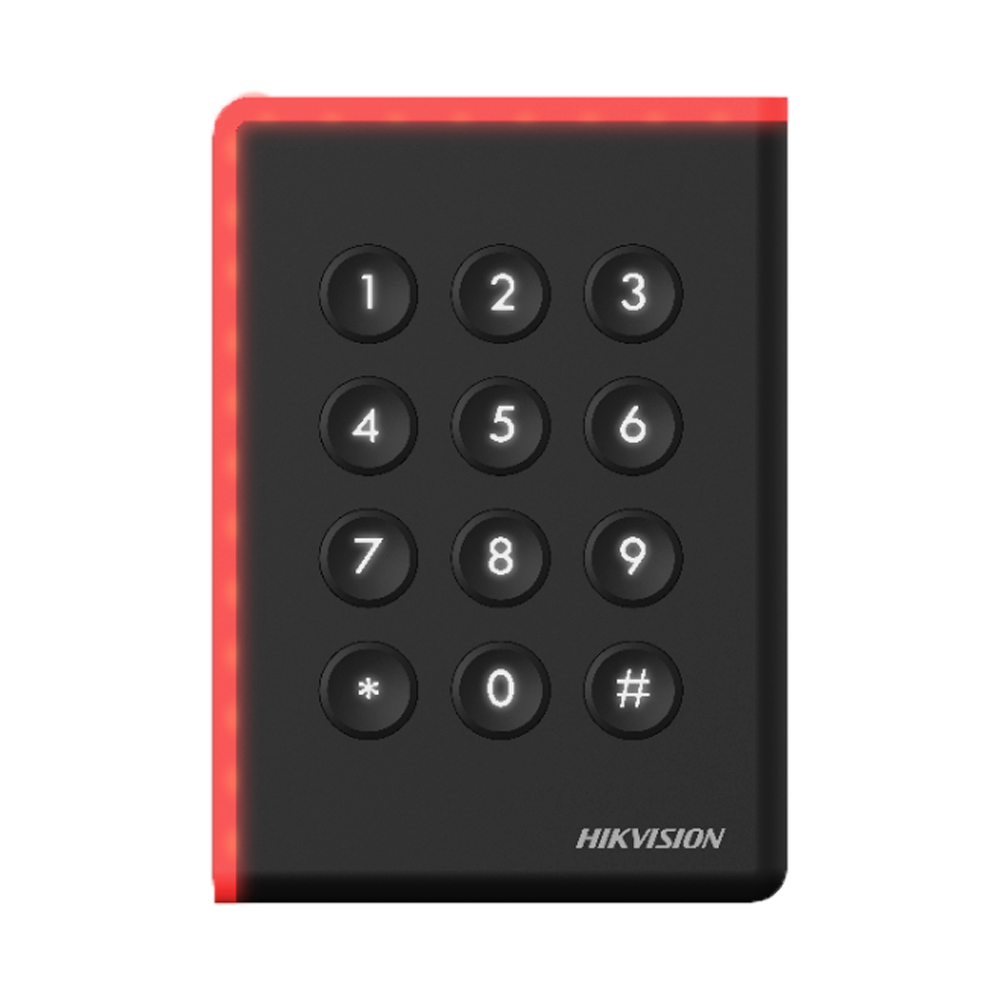 DS-K1108ADK - Lector de acceso - Acceso por tarjeta MF DESFire y PIN - Indicador LED y...