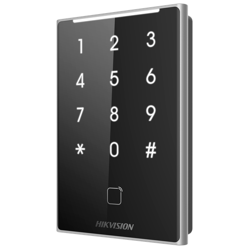 [DS-K1109DKB] DS-K1109DKB - Lector de acceso - Acceso por tarjeta MF DESFire y PIN - Indicador LED y...