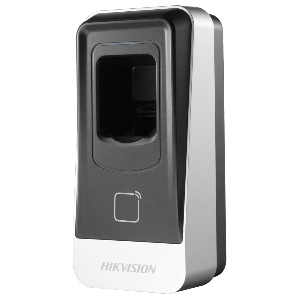DS-K1201AMF - Lector de acceso - Acceso por huella y tarjeta MF - Indicador LED y acústico -...