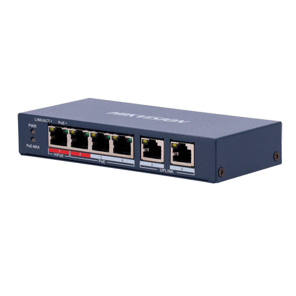 Hikvision DS-3E0106HP-E - Switch 1p PoE