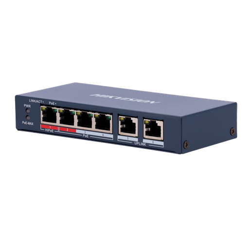[DS-3E0106HP-E] Hikvision DS-3E0106HP-E - Switch 1p PoE