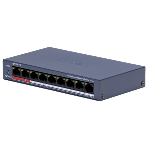 [DS-3E0109P-E/M(C)] Hikvision DS-3E0109P-E/M(C) - Switch 8p PoE