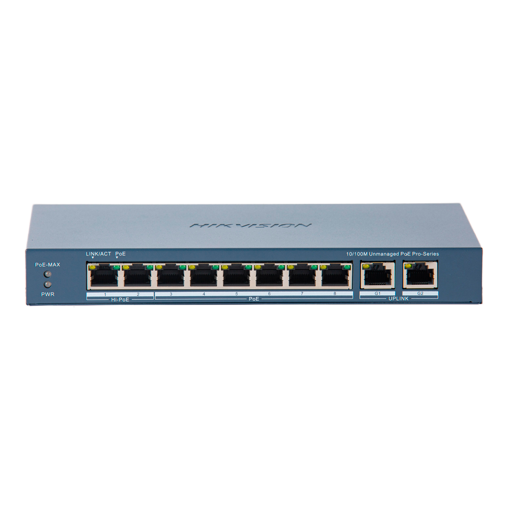 Hikvision DS-3E0310HP-E(C) - Switch 2p PoE