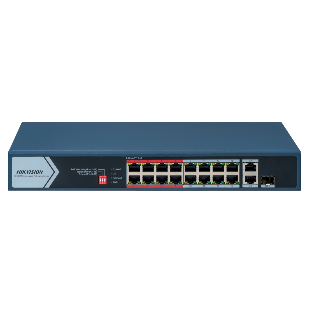 Hikvision DS-3E0318P-E/M(C) - Switch 16p