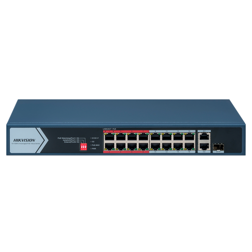 [DS-3E0318P-E/M(C)] Hikvision DS-3E0318P-E/M(C) - Switch 16p