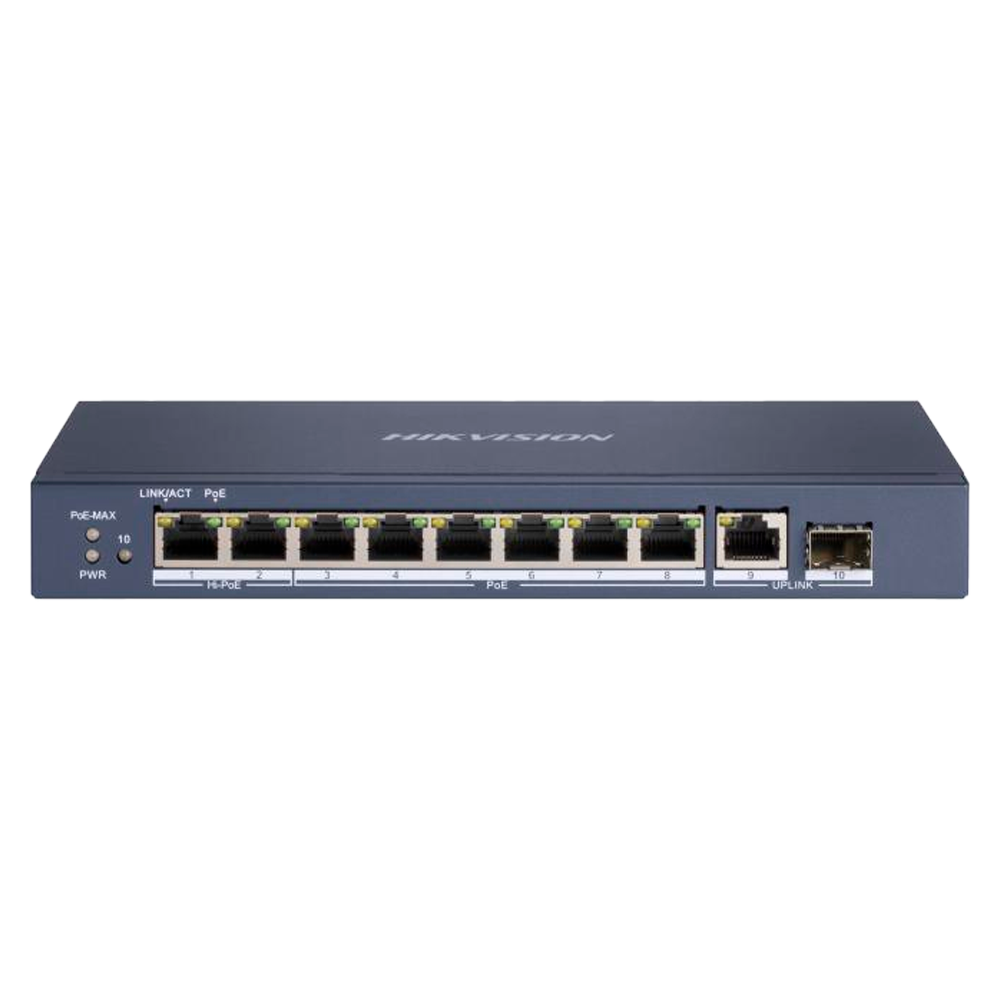 Hikvision DS-3E0510HP-E - Switch 8p PoE