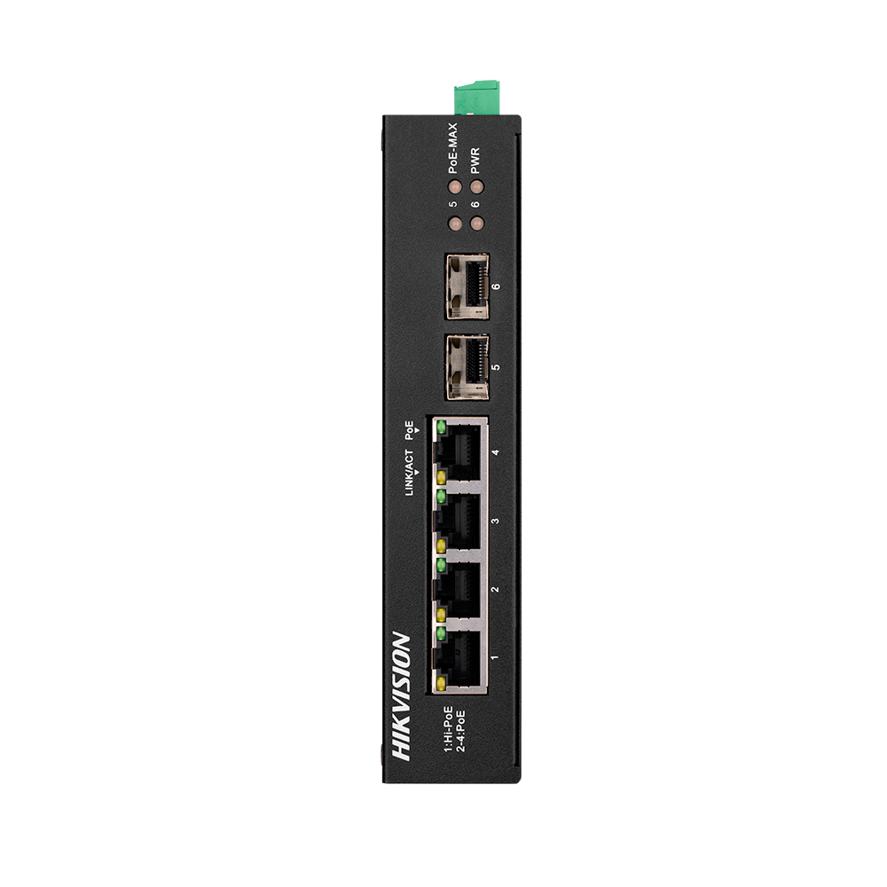 Hikvision DS-3T0506HP-E/HS - Switch 4p