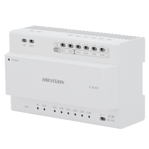 [DS-KAD7060EY] DS-KAD7060EY - Distribuidor para edificios - 2 hilos HD - 6 grupos de 2 hilos HD - Alimenta...
