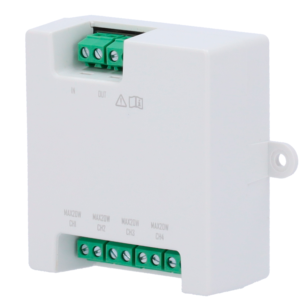 DS-KAD7061EY - Distribuidor para edificios - 4 grupos de 2 hilos HD - Alimenta hasta 4...