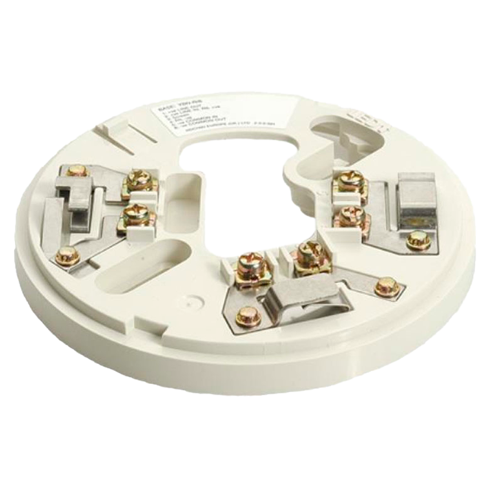 YBN-R/6(WHT) - Base de montaje convencional - blanco - Contactos de acero inoxidable - Acepta...