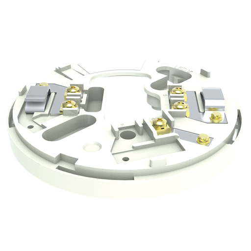 [YBV-R/4(WHT)] YBV-R/4(WHT) - Base de montaje analógica con aislador  - Acepta cables de 2,5 mm2 - Perfil...
