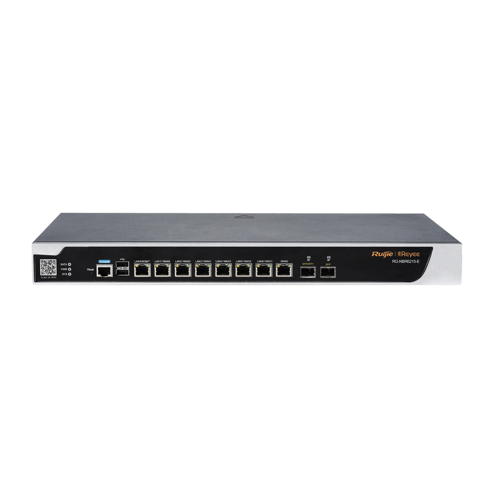 RG-NBR6215-E - Router Cloud - 8 Puertos GE+ 1 SFP Gigabit + 1 SFP+ 10Gigabit - Funciones...