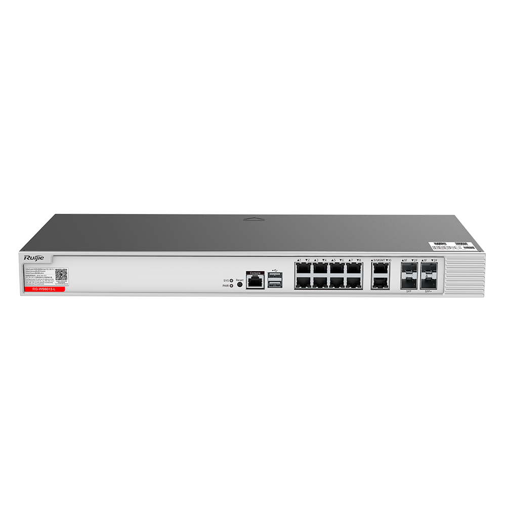RG-WS6012-L - Controladora Puntos de Acceso  - Compatible con APs  - 8 Rj45 GE + 2 Puertos...